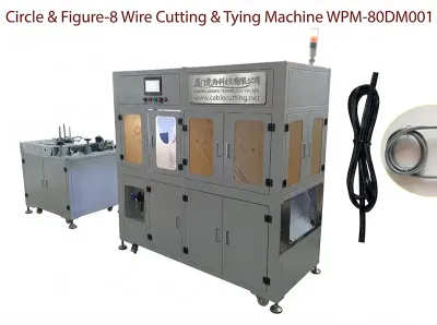 Automatisk cirkel- och 8-formad klipp-, lindnings- och knytmaskin WPM-80DM001