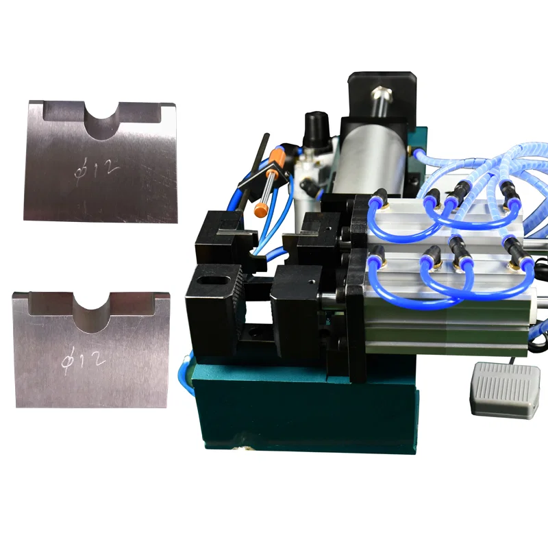Pneumatisk trådavskärmningskniv för automatisk trådskärning och avskärmningsmaskin, pneumatisk skalmaskinkniv