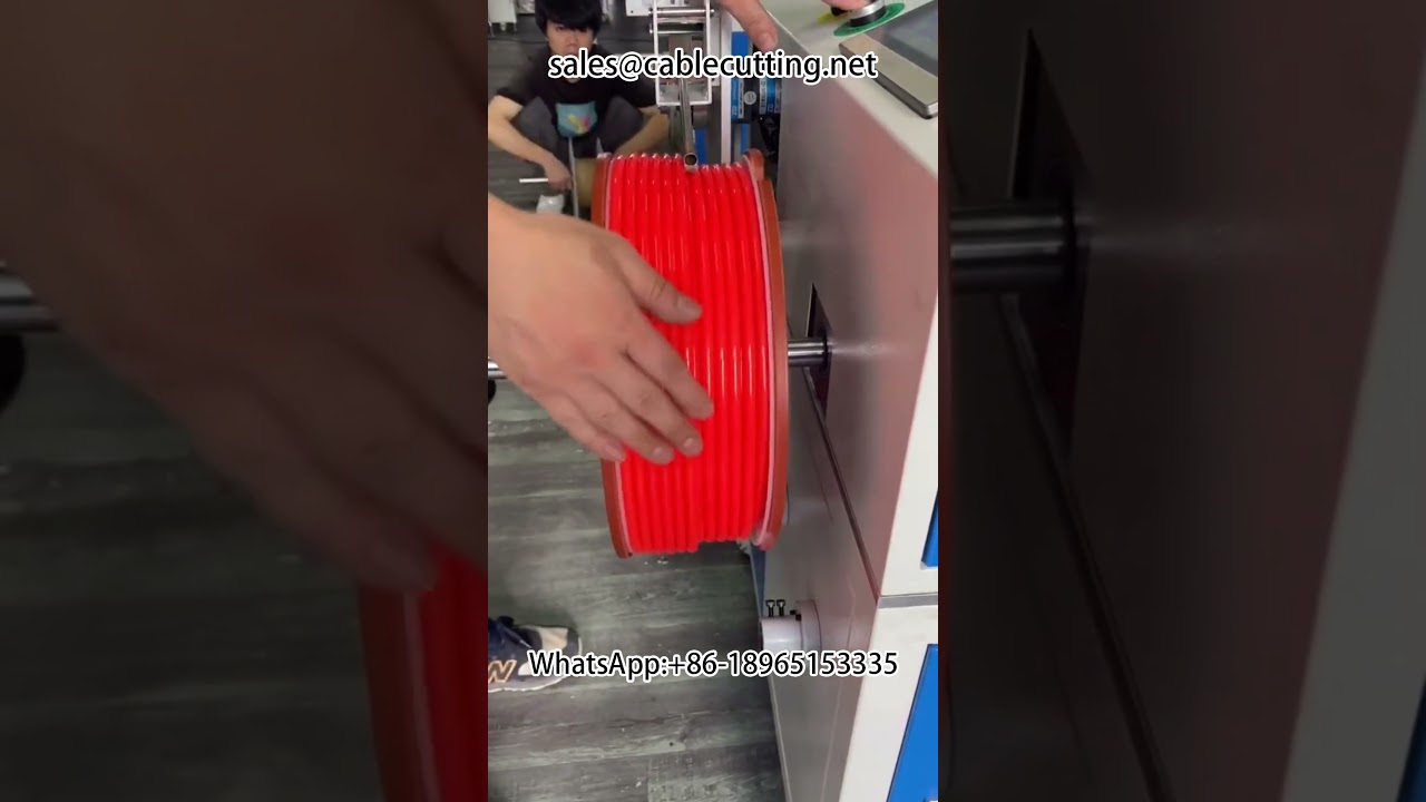 Air tube metre counting and winding equipment #Wire and cable #Wire processing #Wire winding machine