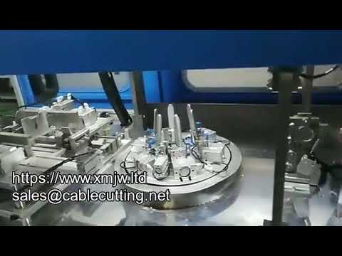 WPM 82 Full Automatic Hose Cutting Crimping And Winding Twist Tie Machine Electric Wire Harness New