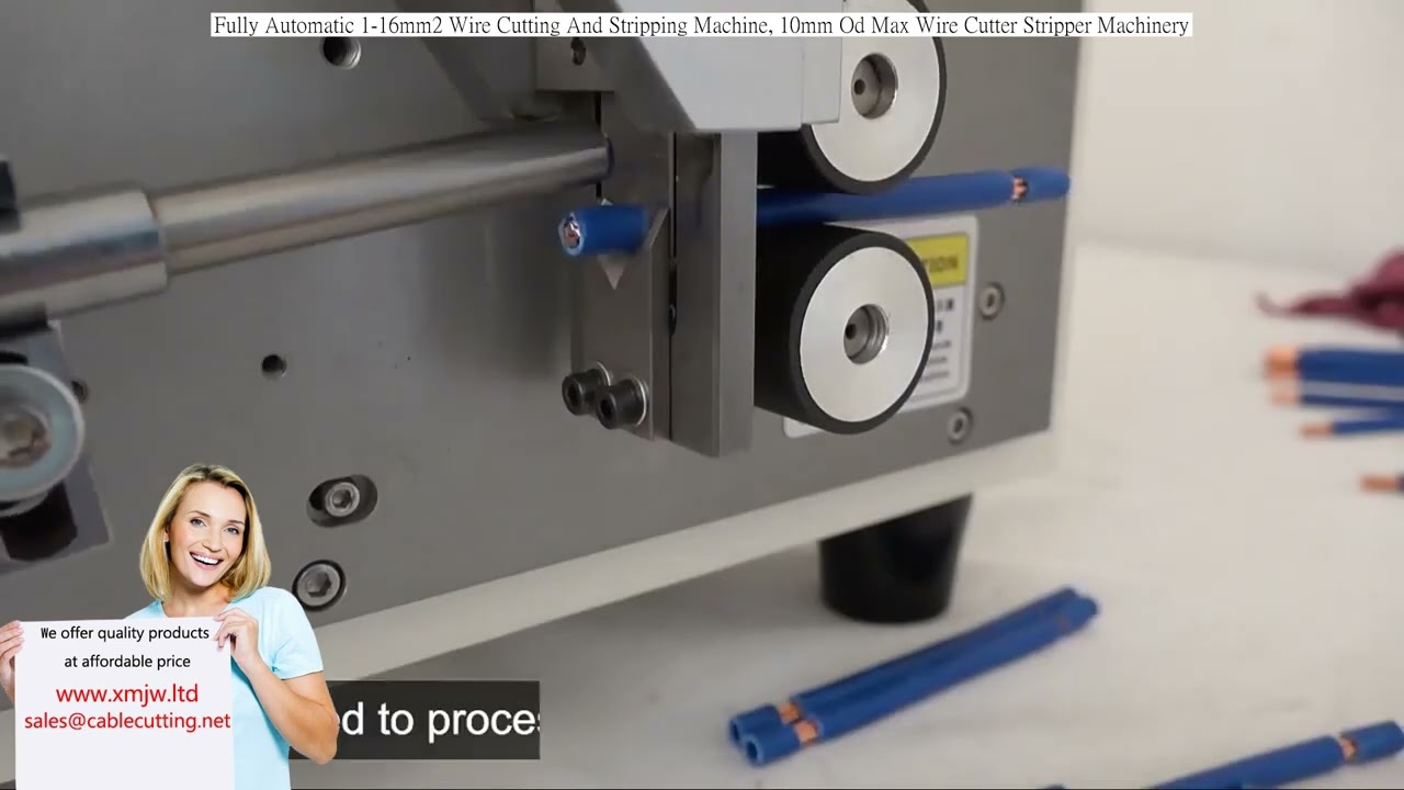 Effektiv helautomatisk trådskärare och avisolerare för 1-16 mm² kablar | Max ytterdiameter 10 mm