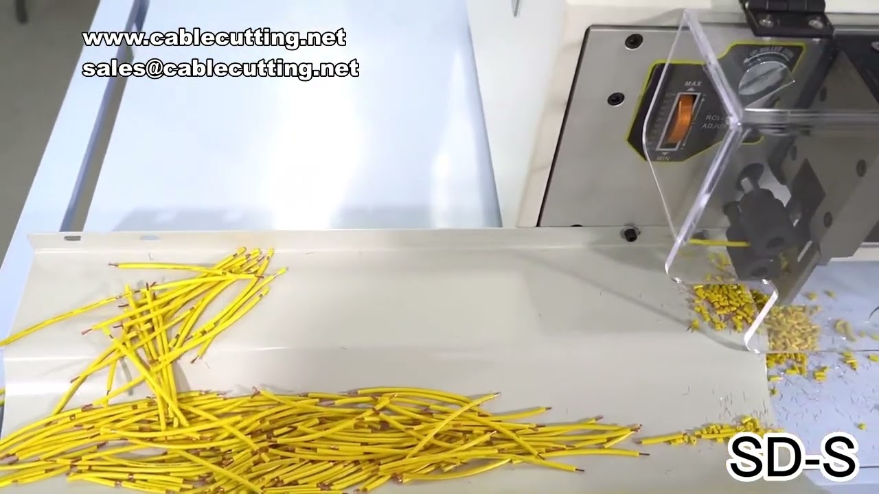 C SD E Automatic Adjustable Wire Stripping Peeling Cutting Machine Touch Screen Cable Cutter Strippe