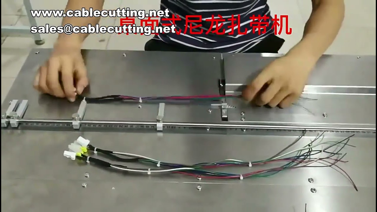Automatic Nylon Harness Strapping Machine for Wire Feeding, Perforation, and Cutting
