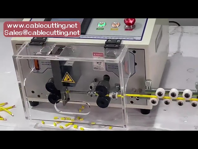 Automatic Wire Stripping Machine SWT 508ES Peeling 0 1 To 8mm2 AWG28 AWG8 Touch Screen Electric Cutt