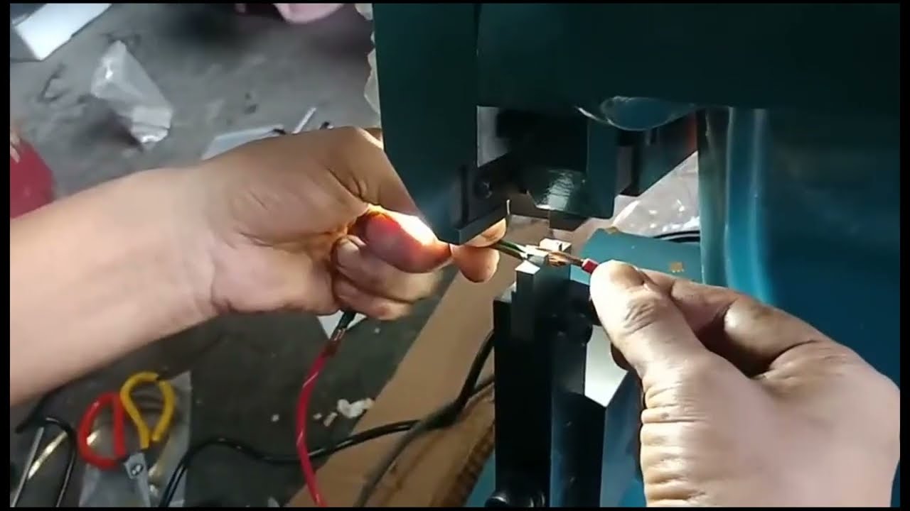 Automatic Mute Copper Belt Crimping Machine Big Cable Wire Connection Welding Machine Terminal Crimp