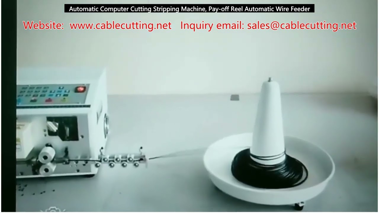 Automatic Computer Cutting Stripping Machine, Pay off Reel Automatic Wire Feeder