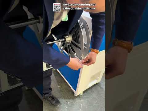 Automatisk maskin för mätning, kapning och lindning av rep och slangar