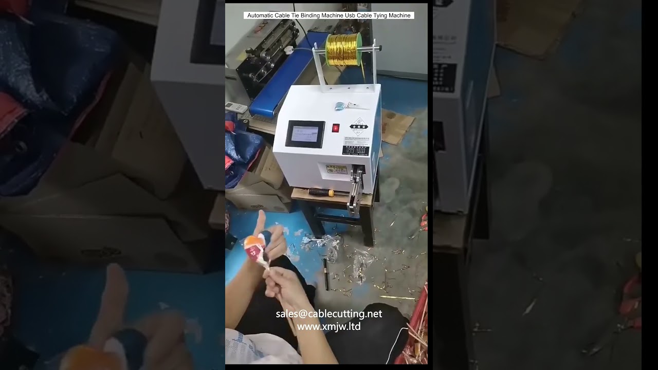 Automatic Cable Tie Binding Machine Usb Cable Tying Machine