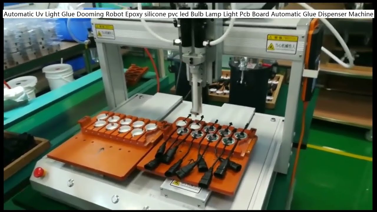 Automatisk UV-limdispenseringsrobot för LED-lampor, PCB-kort och epoxi/silikon