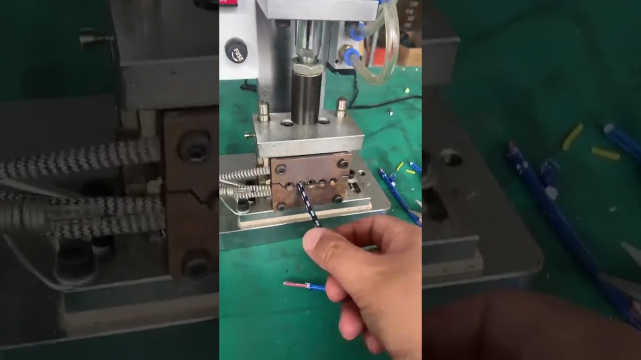 Semi Automatic Thermal Stripping Machine for Different Wire Diameters #factory #machine