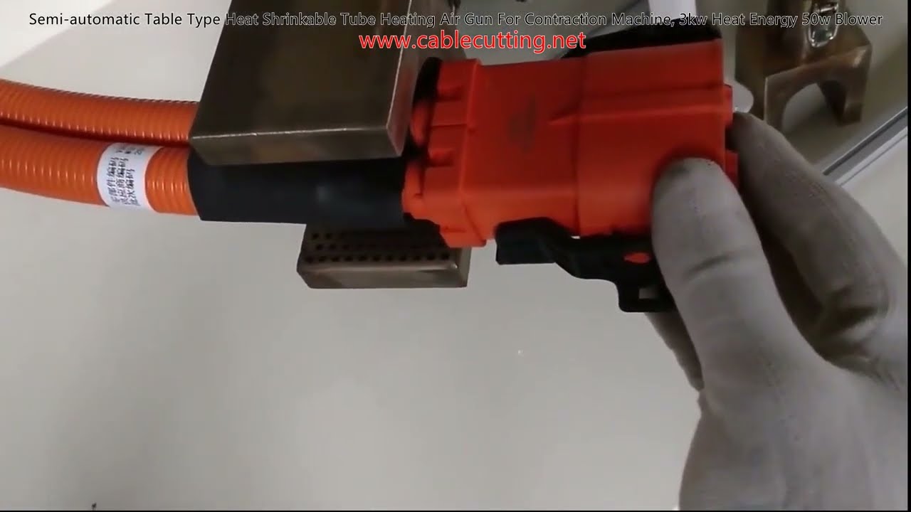 Semi automatic Table Type Heat Shrinkable Tube Heating Air Gun For Contraction Machine, 3kw Heat Ene