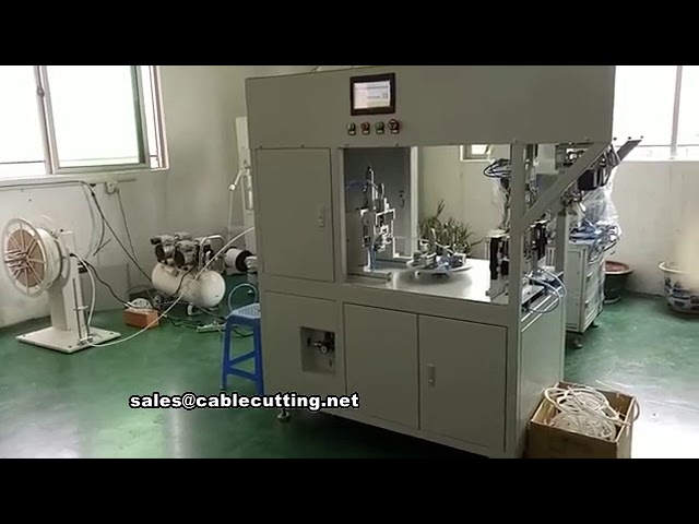 Full automatic cable wire cutting winding and binding machine, twist tie