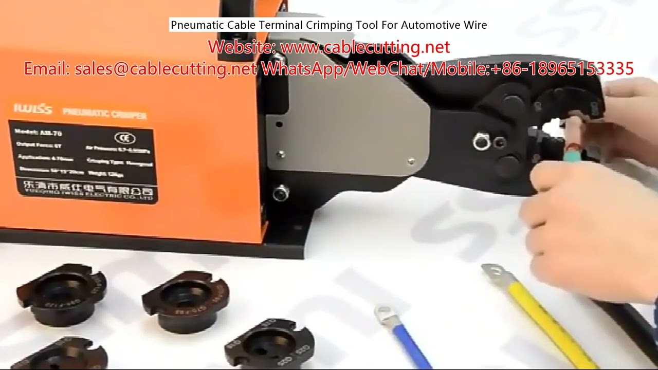 Pneumatic Cable Terminal Crimping Tool For Automotive Wire