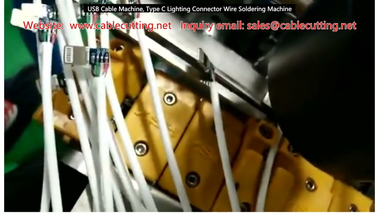 USB Cable Machine, Type C Lighting Connector Wire Soldering Machine