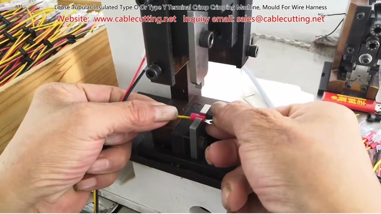 Loose Tubular Insulated Type O Or Type Y Terminal Crimp Crimping Machine, Mould For Wire Harness