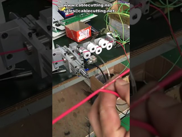 10 square wire stripping machine, multi functional high power a two wire four wire twisting front an